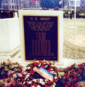 Antwerp, BE monument honoring the American AAA gun battalions  