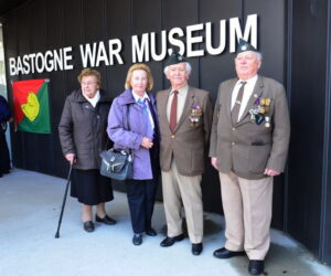 (l-r) Mrs Frans Marique; Christiane D'Haese; Marcel D'Haese Pres VBOB chapter; Frans Marique, VP VBOB chapter