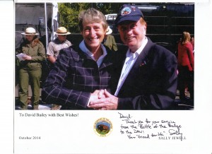 Sally Jewell and David Bailey