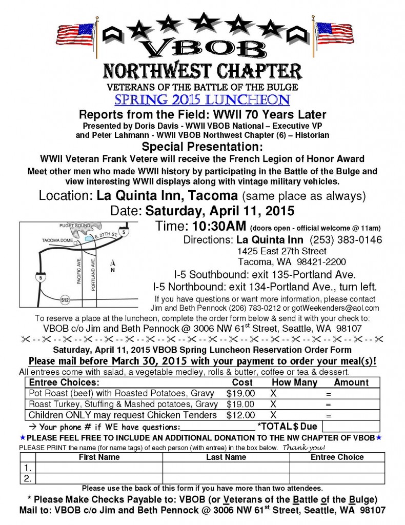 2015 Luncheon Reservation Form - FLYER official