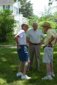 Elmer Umbenhauer, my father, Edward “Mickey” Smith, who served in the U.S. Navy in the 1950s, and Gus Apple, who served with the 87th Infantry Division during The Battle of the Bulge