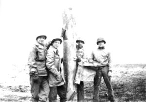 George Merzand his friends with the V1 at Gouvy