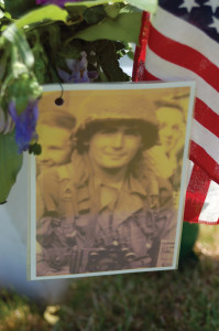 American soldier’s grave at the American Military Cemetery in Margraten.