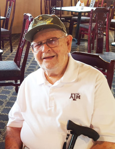 Don Richter at the 2015 Reunion of the 300th Engineer Combat Battalion in Tyler, Texas
